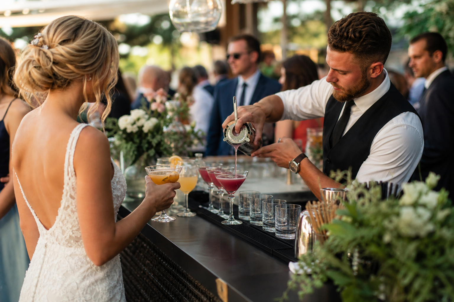 Drankjes en cocktails op de bruiloft: hoe plan je het drankenprogramma?