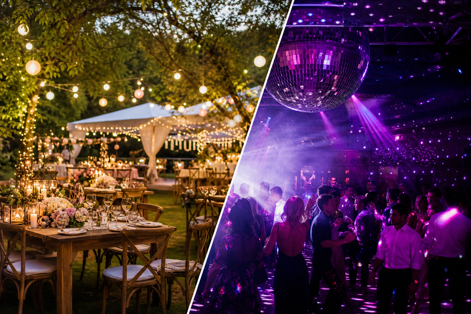 Trouwfeest thema ideeën: van garden party tot disco — zo kies je de juiste sfeer